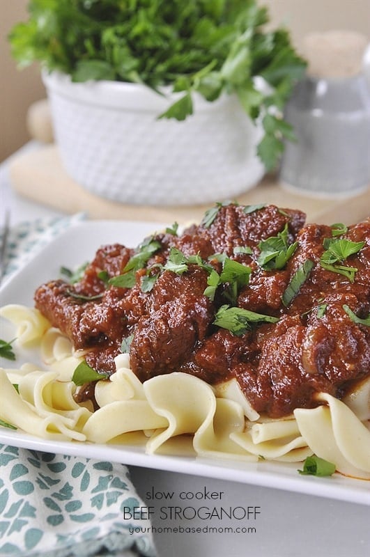 Slow Cooker Beef Stroganoff