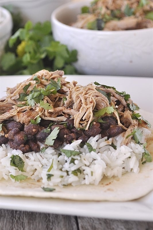 Slow Cooker Shredded Chipotle Pork - perfect for tacos, burritos and enchiladas