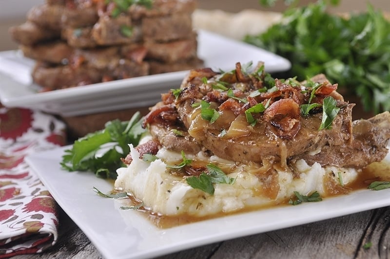 Slow Cooker Smothered Pork Chops