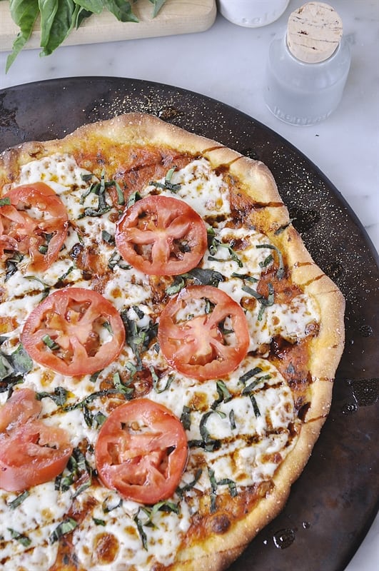 Thin Crust Margherita Pizza