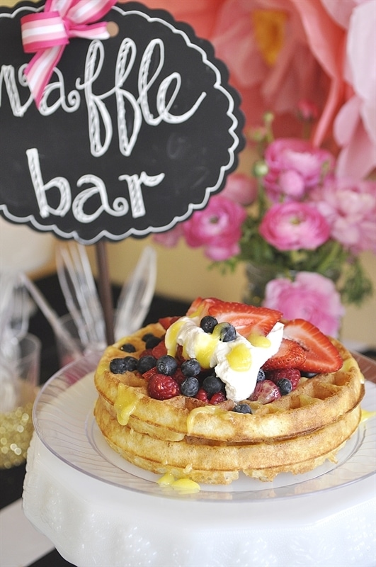 Waffle Bar Bridal Shower