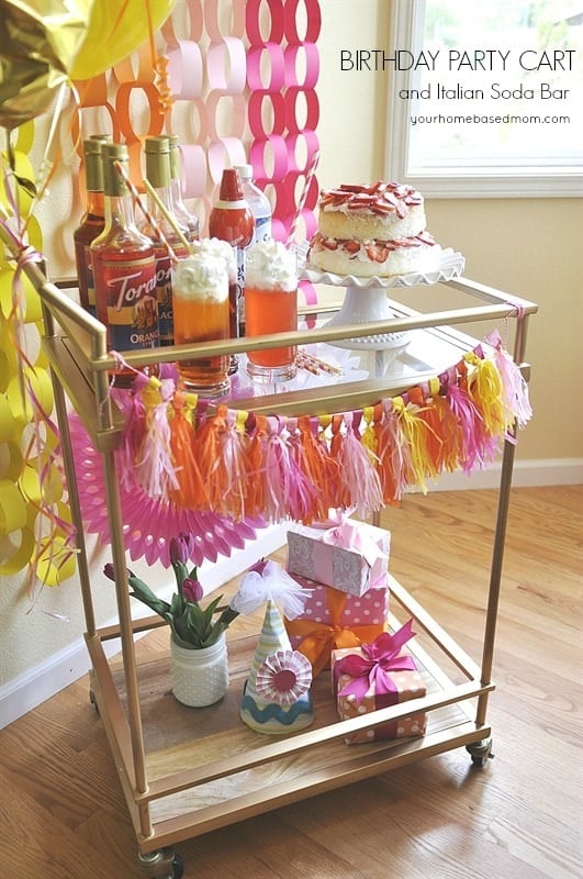 BIrthday Bar Cart