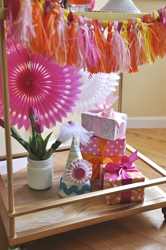 BIrthday Bar Cart