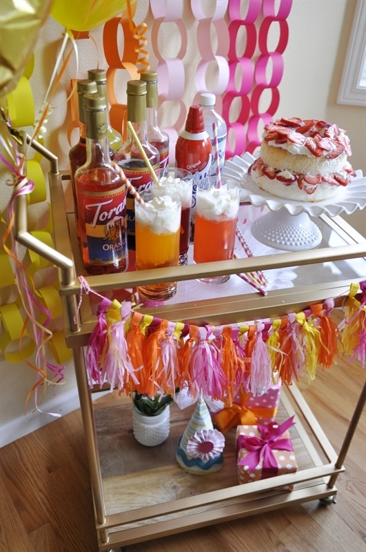 BIrthday Bar Cart