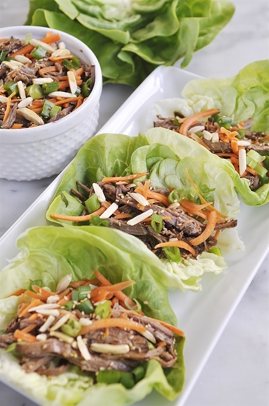 Asian Beef Lettuce Wraps