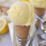 Lemonade Ice Cream is the perfect summer combination - lemonade and ice cream all in one!