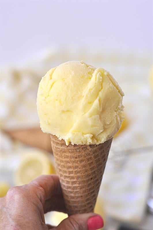 Lemonade Ice Cream - the perfect combination of two favorite summertime treats.
