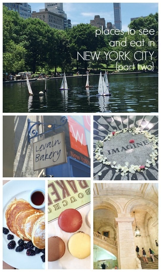 collage of favorite NYC places