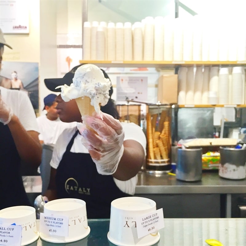 Gelato at Eataly