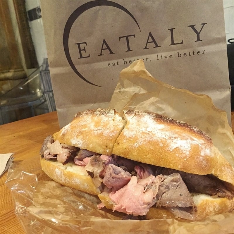 Prime Rib Sandwich at Eataly