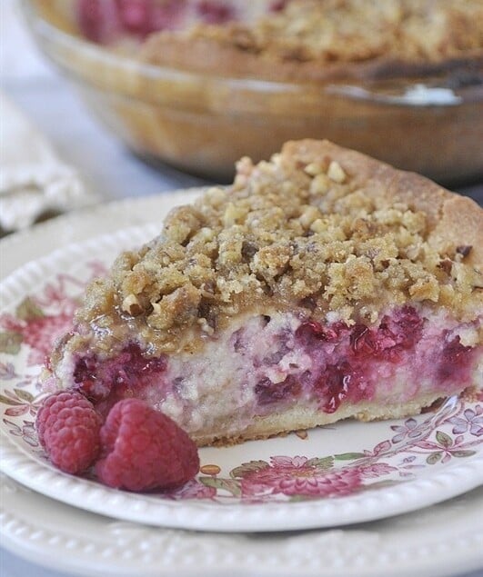 Sour Cream Raspberry Pie