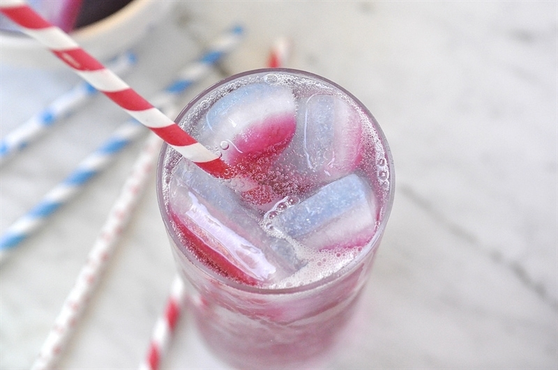 Red White and Blue Ice Cubes