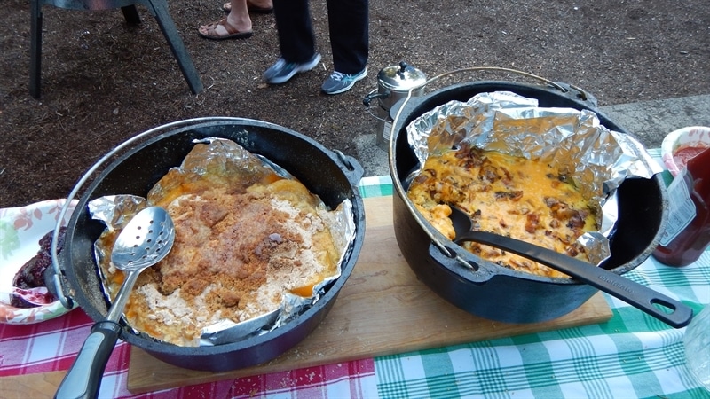 Cooking in a dutch oven