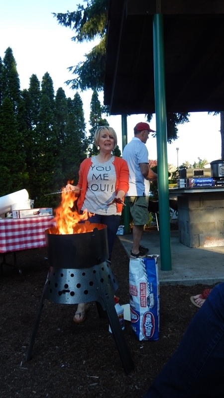 Cooking with a Volcano Stove