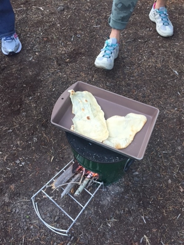 Cooking on the Rocket Stove