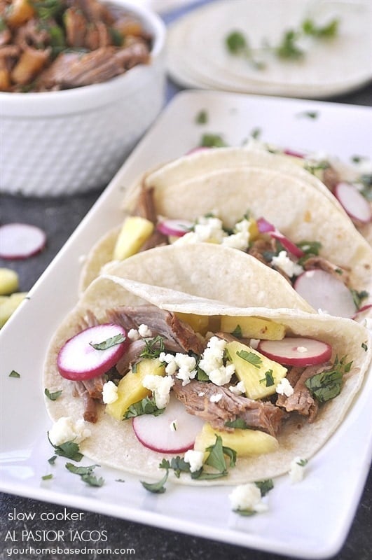 slow cooker al pastor tacos