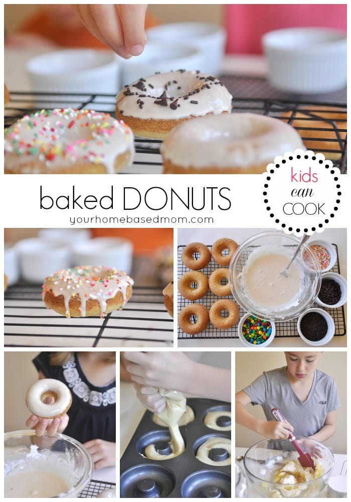 Baked Donuts with the kids in the kitchen!