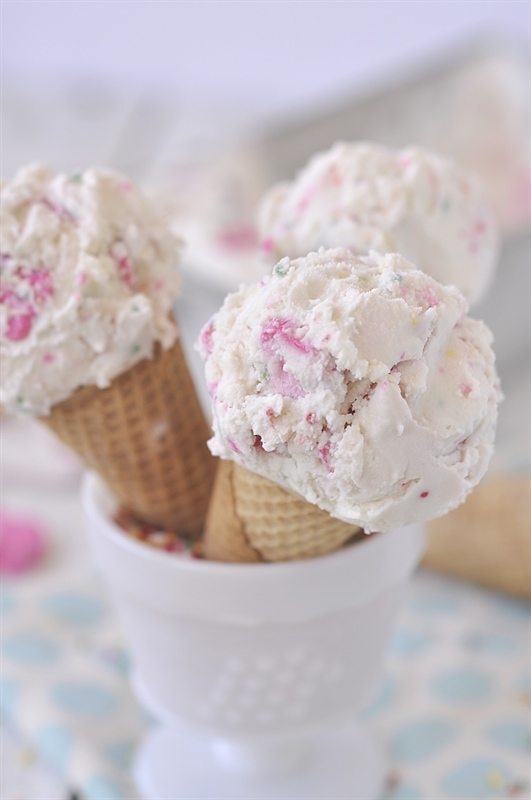 Circus Animal Cookies and Sprinkles Ice Cream