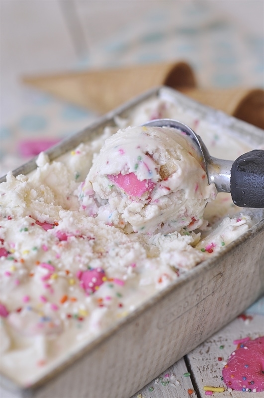 Circus Animal Cookies and Sprinkles Ice Cream