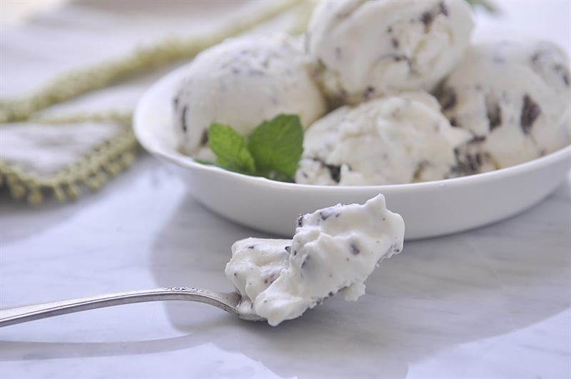 spoonful  mint gelato