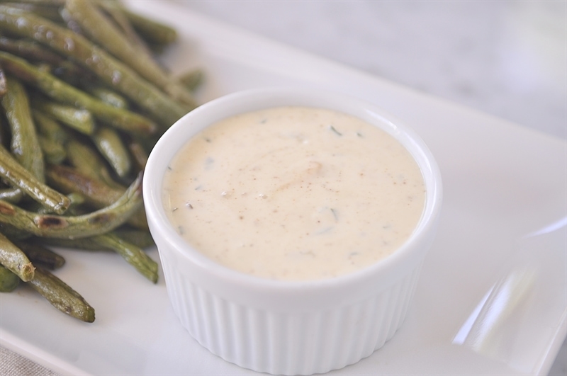 Roasted Green Beans with Spicy Dipping Sauce Your Homebased Mom