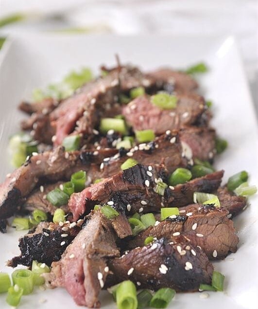 Korean Grilled Beef is full of amazing flavor and easy to make on the grill.