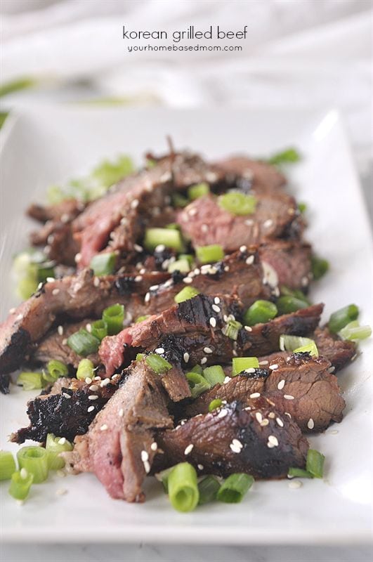 Korean Grilled Beef is full of amazing flavor and easy to make!