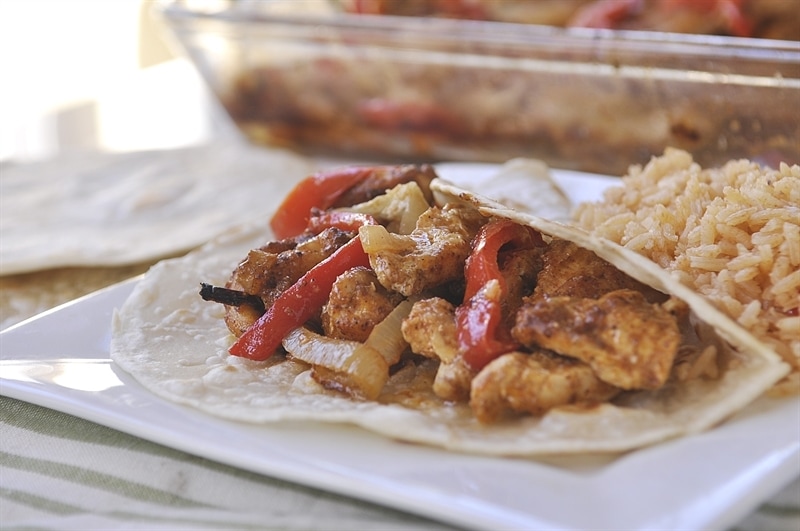 One Pan Baked Fajitas