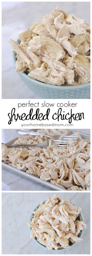 Make perfectly shredded chicken every time in the slow cooker!