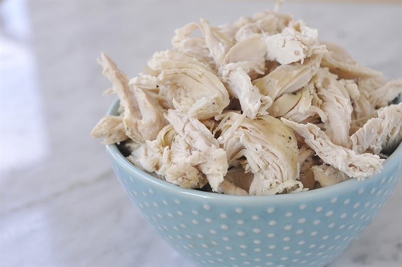 Shredded Chicken in the Slow Cooker