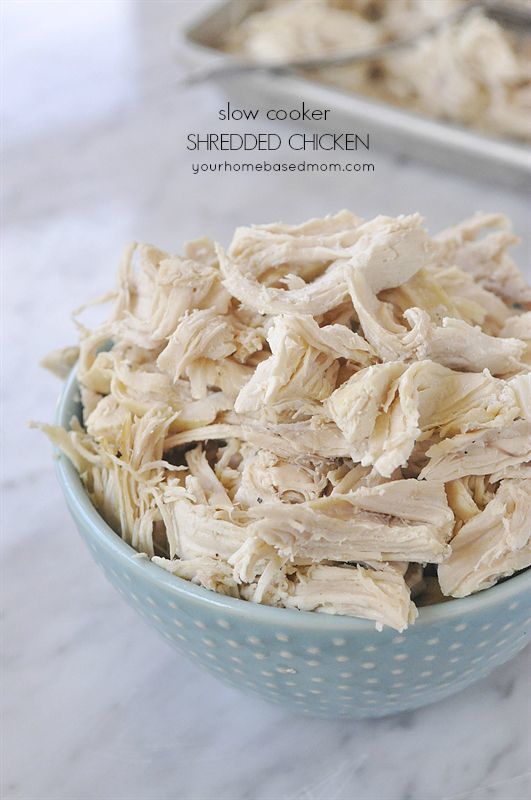 Make perfectly shredded chicken every time in the slow cooker!