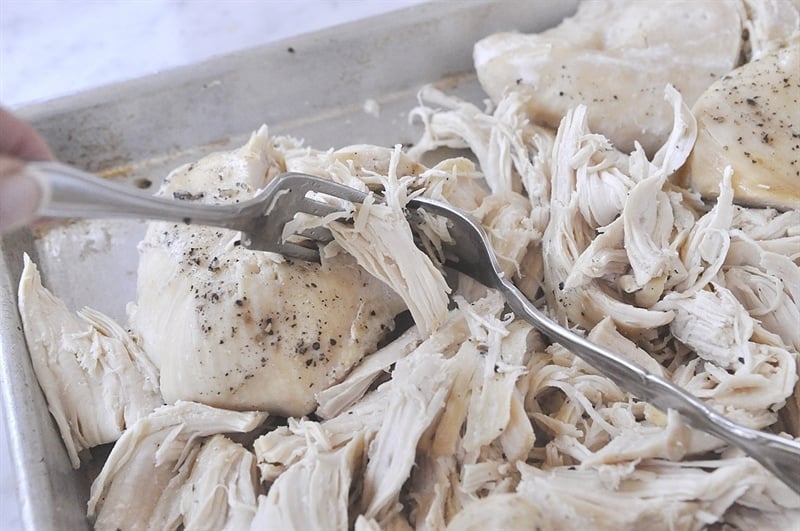Shredded Chicken in the slow cooker
