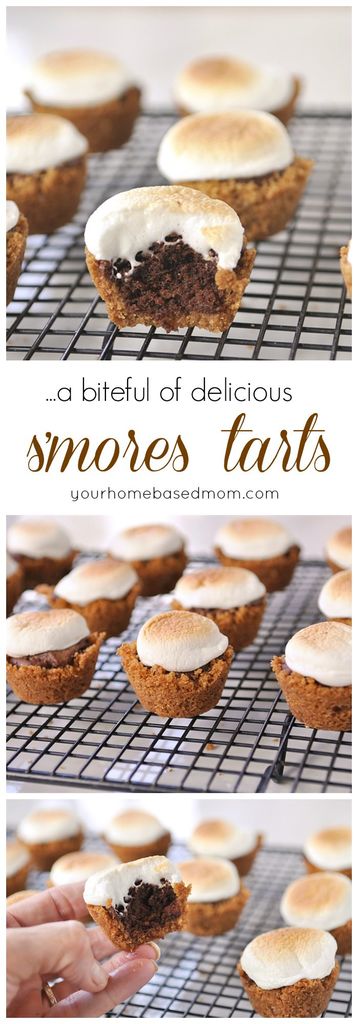 These Mini S'mores Tarts are so fun to make and to eat. Just pop it in your mouth! No campfire required.
