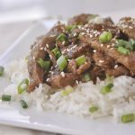 slow cooker mongolian beef is one of my favorite take out foods to make at home. Using the slow cooker makes it super easy.