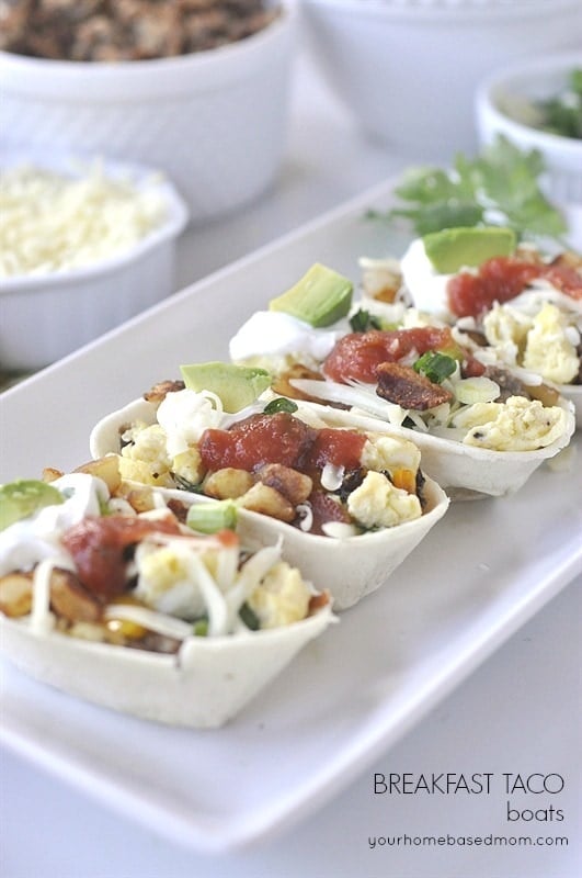 Breakfast Taco Boats