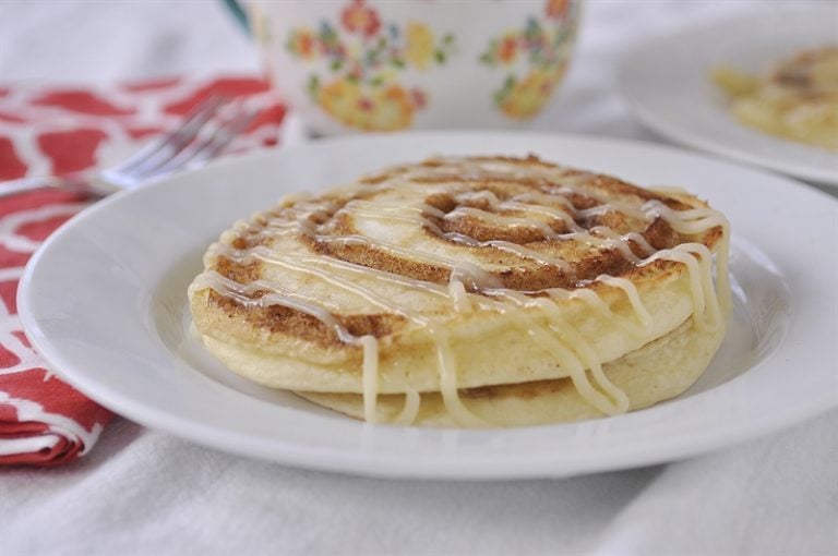 Cinnamon Roll Pancakes Your Homebased Mom