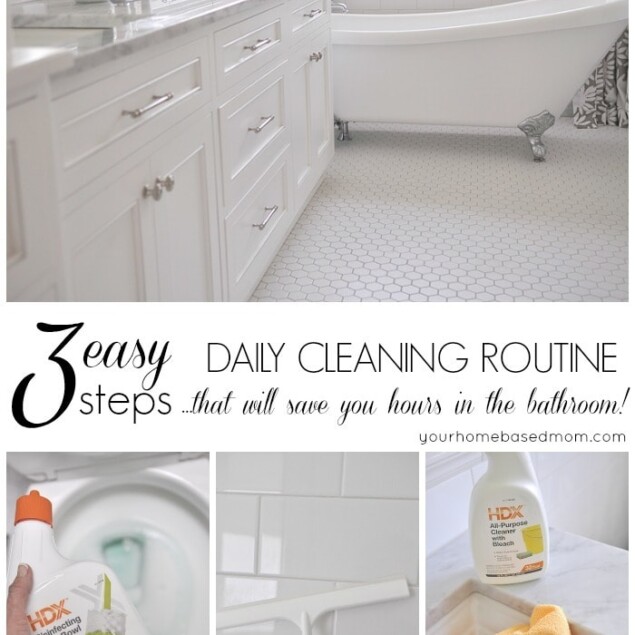 Daily Cleaning Routine for the Bathroom