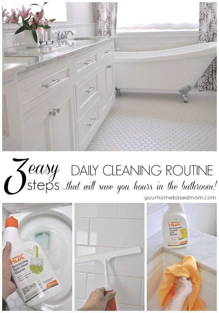 Daily Cleaning Routine for the Bathroom