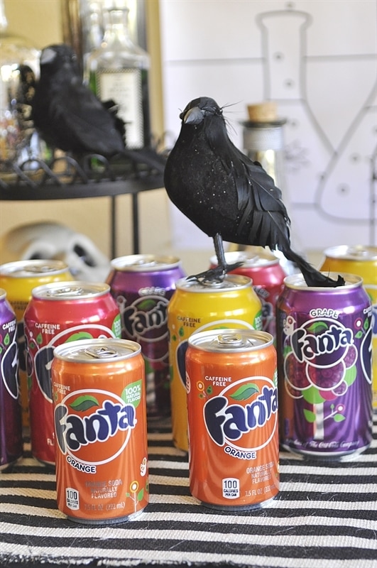 Fanta soda cans