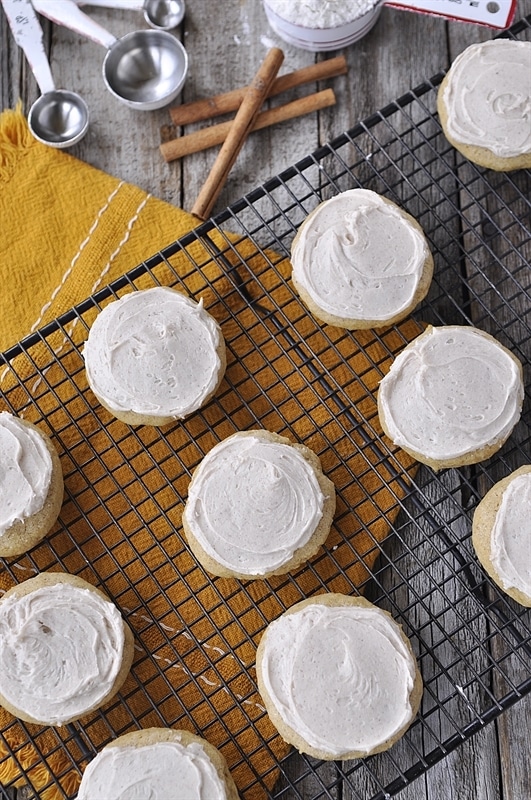 Soft Pumpkin Sugar Cookies