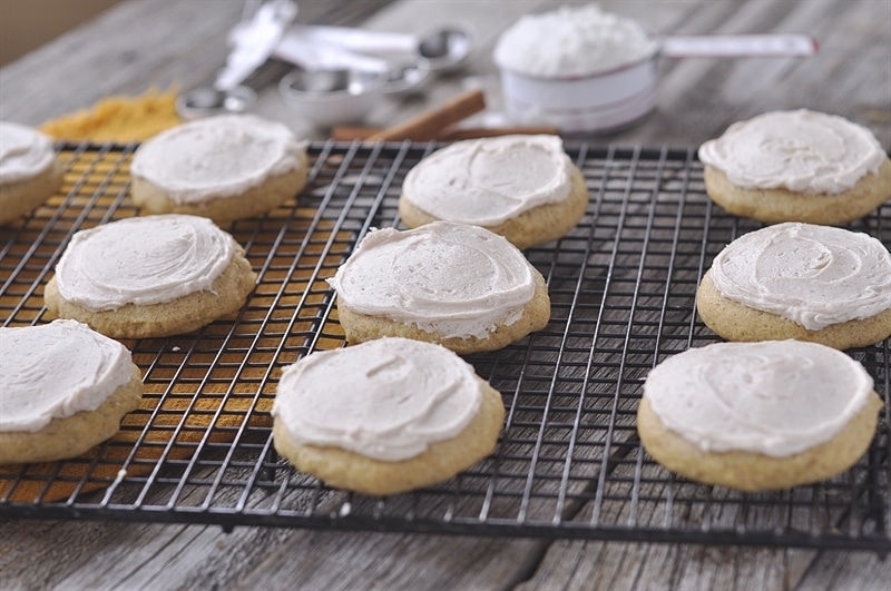 Soft Pumpkin Sugar Cookies