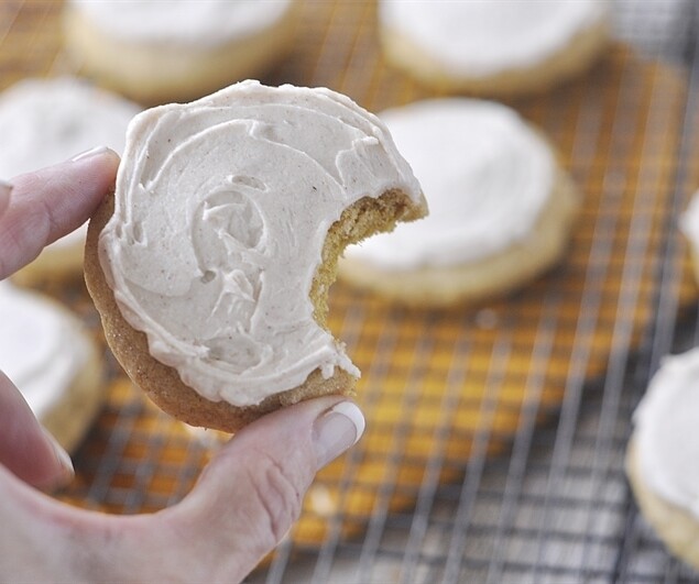 Soft Pumpkin Sugar Cookies