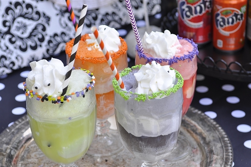 Spooky Ice Cream Sodas