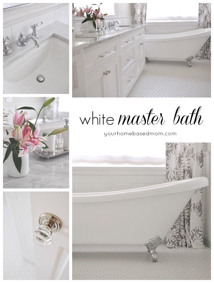 White Master Bathroom Remodel