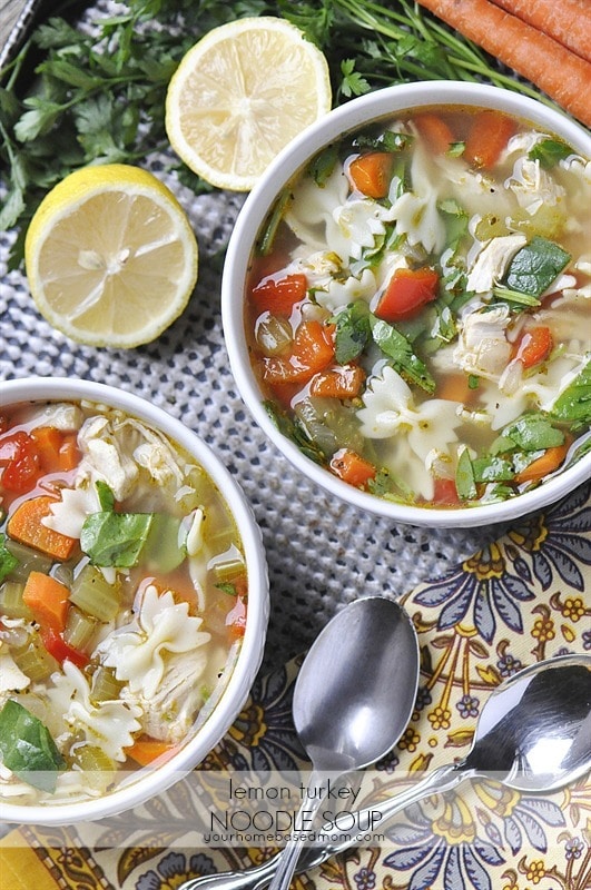 Lemon Turkey Noodle Soup