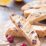 biscotti drizzled in chocolate