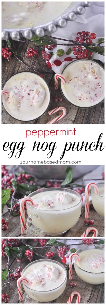 Peppermint Eggnog Punch