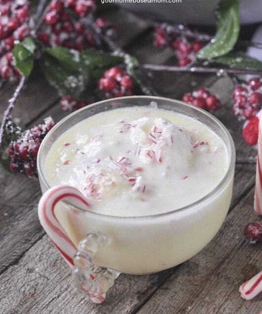 Peppermint Eggnog Punch