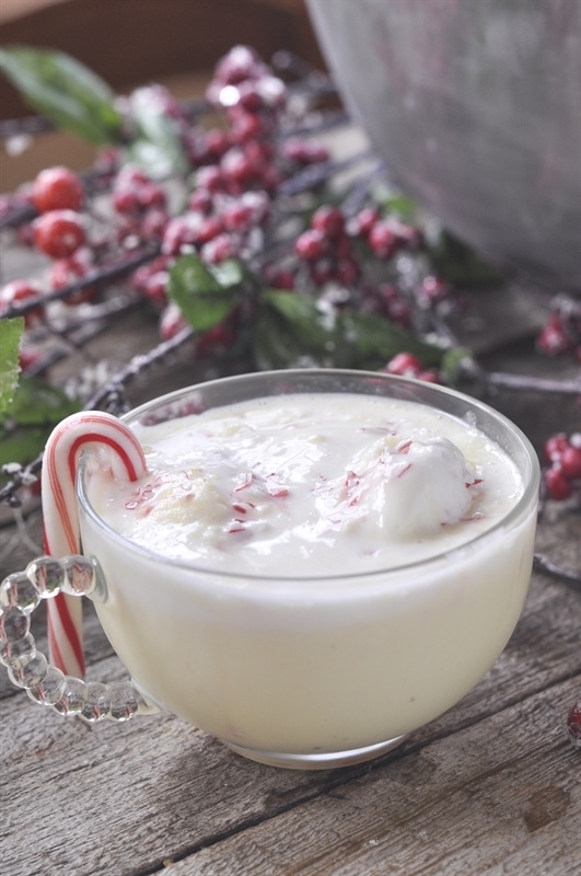 Peppermint Eggnog Punch