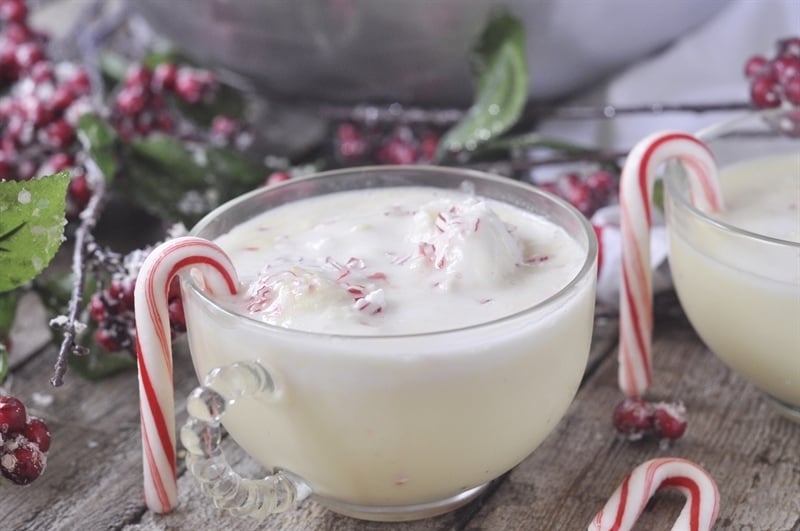 Peppermint Eggnog Punch